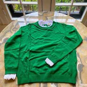 NWT Boden Collared Sweater, Green